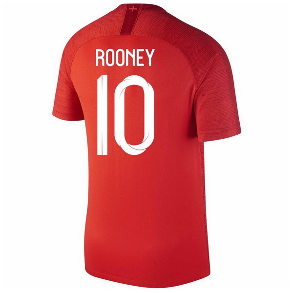 Camiseta Inglaterra 2ª Rooney 2018 Rojo